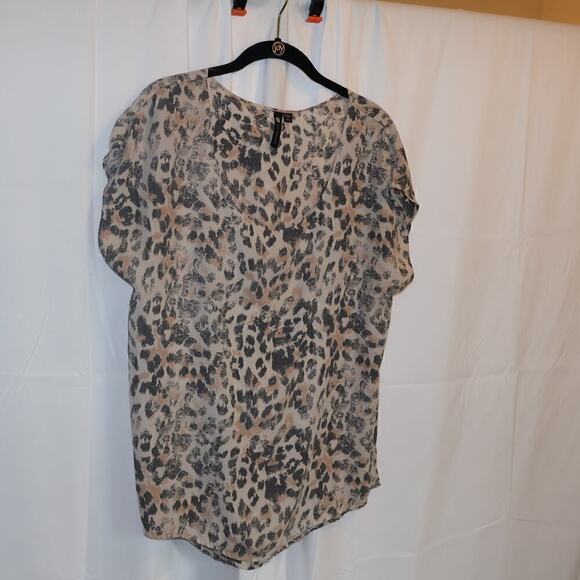 Cotton On Blouse Acid Wash Color Size Medium Dolman Short sleeve - Picture 10 of 10